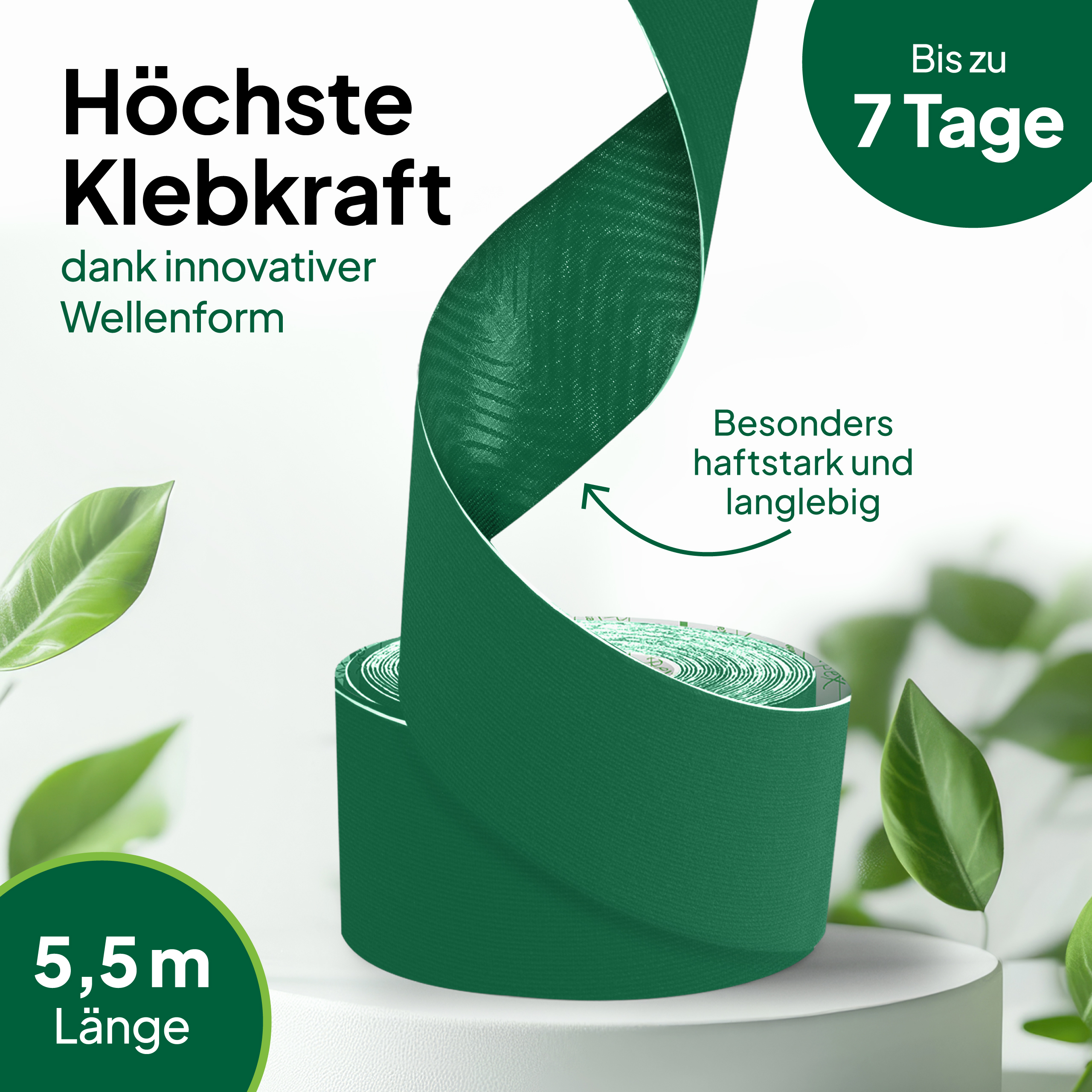 Gatapex Kinesiology Tape 5.5m Green