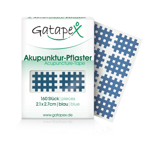 Akupunktur-Pflaster (Größe S) 2,1 x 2,7cm blau 160 Stück