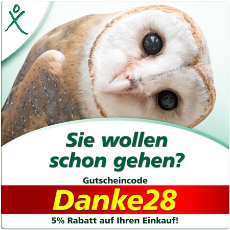 Sie wollen uns schon verlassen?!? Nein, bitte nicht! Sie erhalten einen Gutschein-Code!